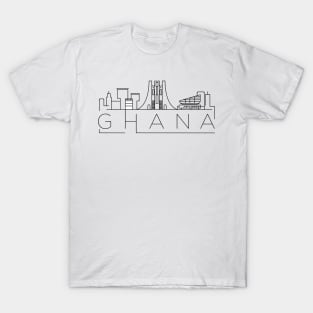 Ghana Minimal Skyline T-Shirt